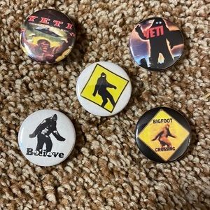 Bundle of 5 Bigfoot pins